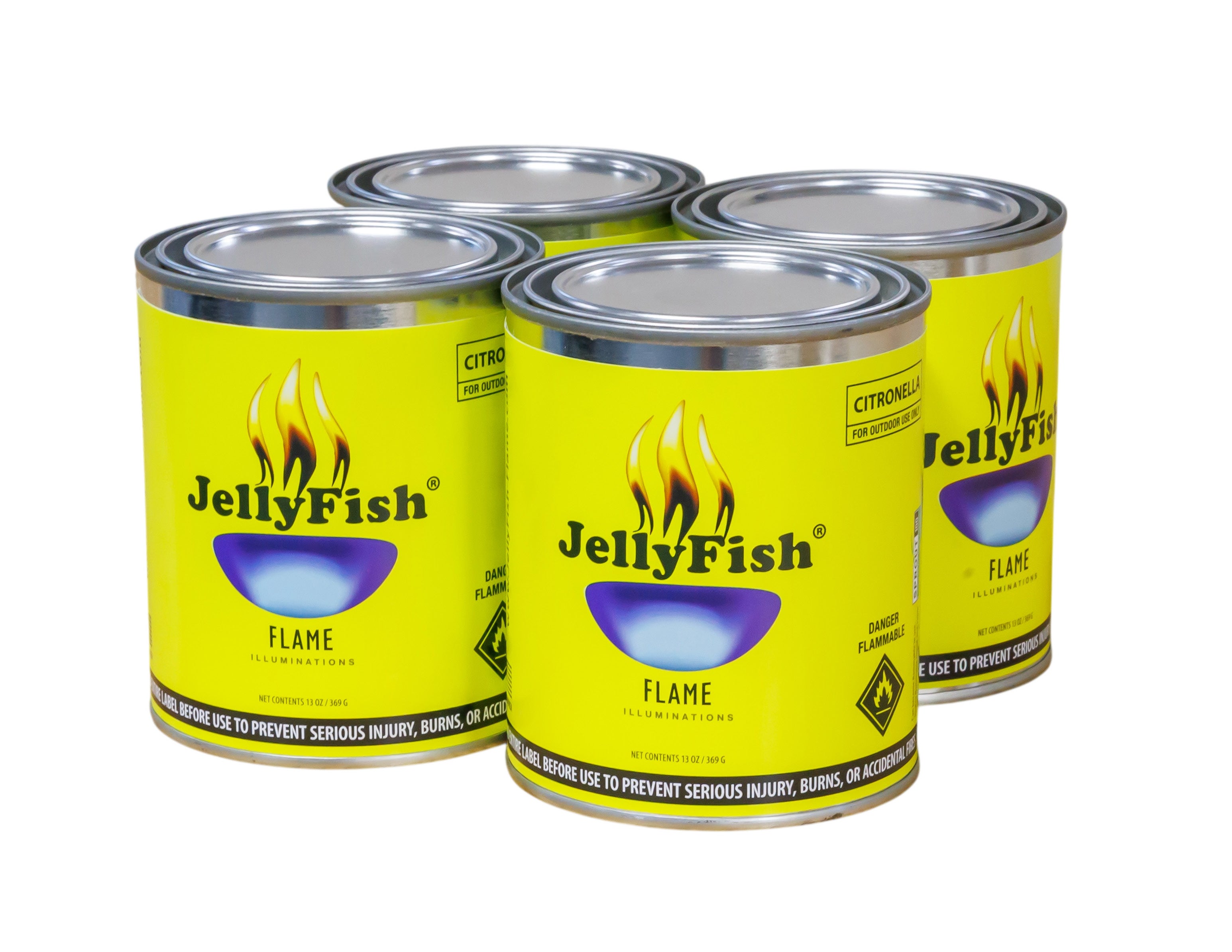 激レア Flexwitme yokosquad jelly yabasi JellyFish Flame Citronella Gel Fuel - 4 pack – Jellyfish Flame